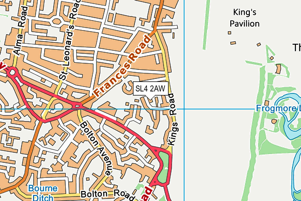 SL4 2AW map - OS VectorMap District (Ordnance Survey) SL4 2AW map - OS VectorMap District (Ordnance Survey)