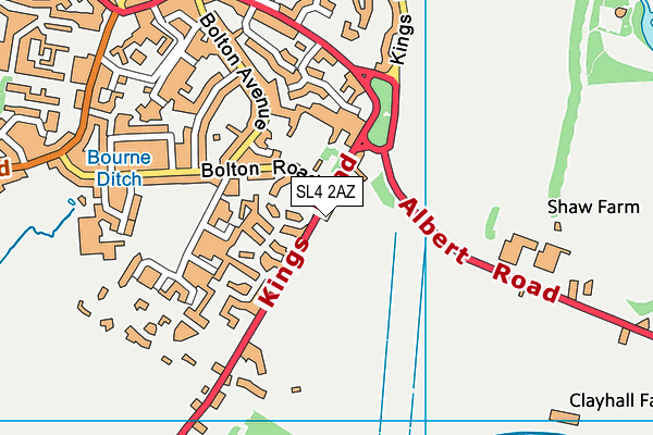SL4 2AZ map - OS VectorMap District (Ordnance Survey) SL4 2AZ map - OS VectorMap District (Ordnance Survey)