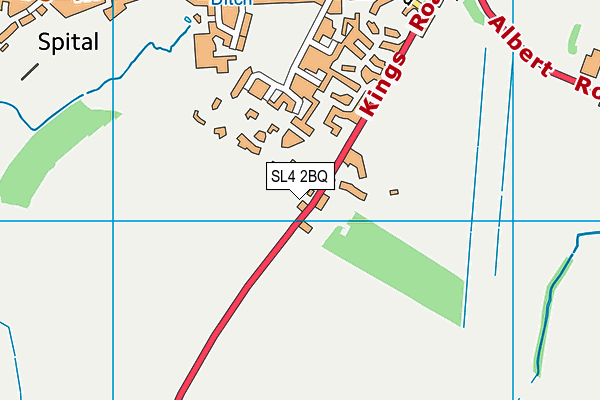 SL4 2BQ map - OS VectorMap District (Ordnance Survey) SL4 2BQ map - OS VectorMap District (Ordnance Survey)