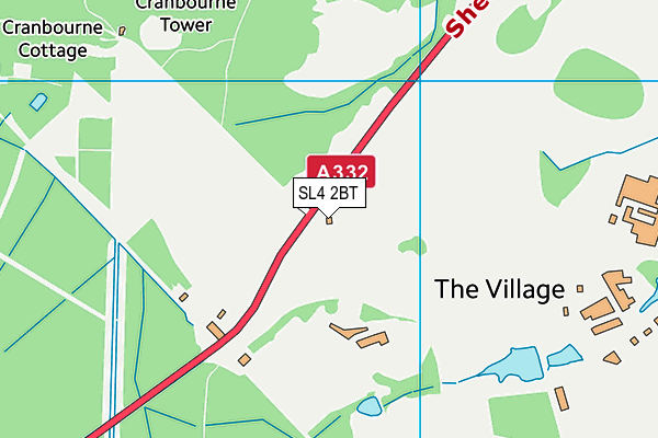 SL4 2BT map - OS VectorMap District (Ordnance Survey) SL4 2BT map - OS VectorMap District (Ordnance Survey)