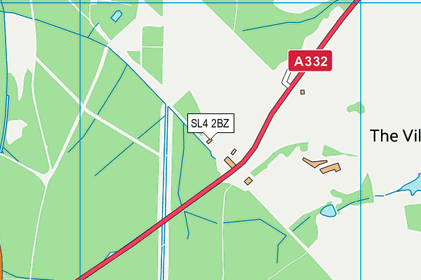 SL4 2BZ map - OS VectorMap District (Ordnance Survey) SL4 2BZ map - OS VectorMap District (Ordnance Survey)