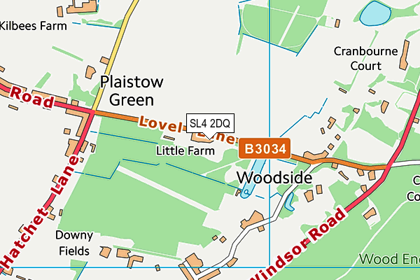 SL4 2DQ map - OS VectorMap District (Ordnance Survey) SL4 2DQ map - OS VectorMap District (Ordnance Survey)