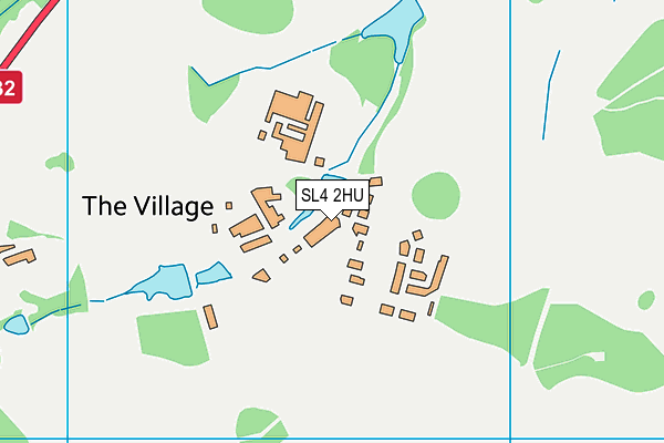 SL4 2HU map - OS VectorMap District (Ordnance Survey) SL4 2HU map - OS VectorMap District (Ordnance Survey)