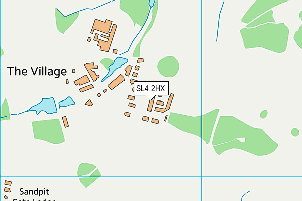 SL4 2HX map - OS VectorMap District (Ordnance Survey) SL4 2HX map - OS VectorMap District (Ordnance Survey)