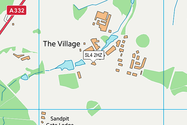 SL4 2HZ map - OS VectorMap District (Ordnance Survey) SL4 2HZ map - OS VectorMap District (Ordnance Survey)