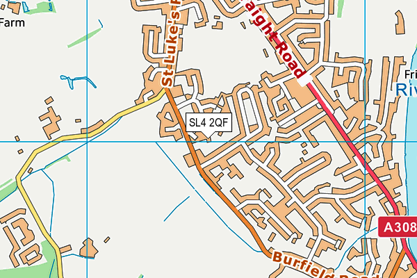 SL4 2QF map - OS VectorMap District (Ordnance Survey) SL4 2QF map - OS VectorMap District (Ordnance Survey)
