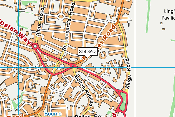 SL4 3AQ map - OS VectorMap District (Ordnance Survey)