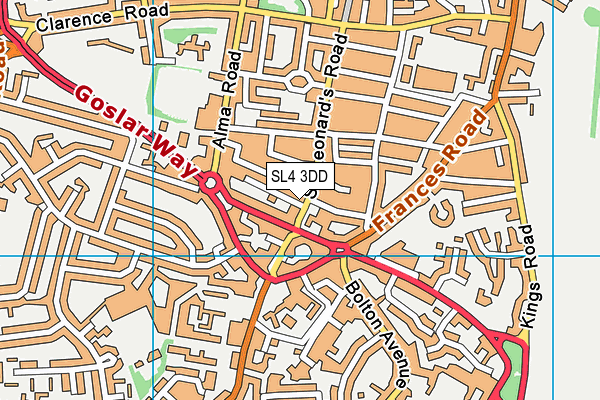 SL4 3DD map - OS VectorMap District (Ordnance Survey) SL4 3DD map - OS VectorMap District (Ordnance Survey)