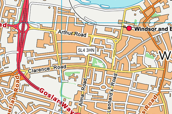SL4 3HN map - OS VectorMap District (Ordnance Survey) SL4 3HN map - OS VectorMap District (Ordnance Survey)