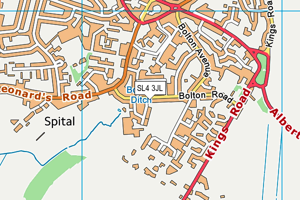 SL4 3JL map - OS VectorMap District (Ordnance Survey) SL4 3JL map - OS VectorMap District (Ordnance Survey)