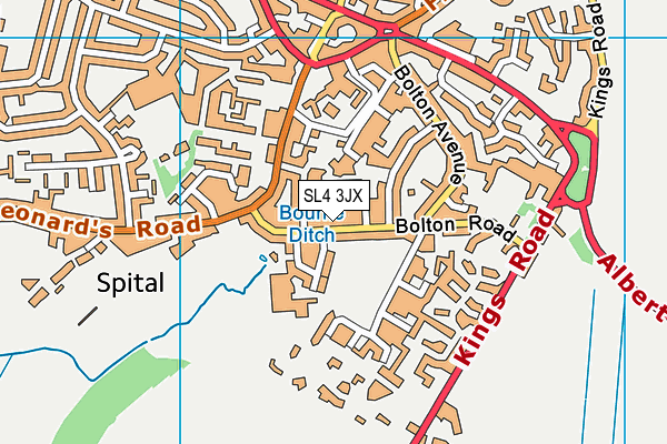 SL4 3JX map - OS VectorMap District (Ordnance Survey) SL4 3JX map - OS VectorMap District (Ordnance Survey)