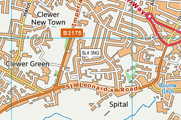 SL4 3NQ map - OS VectorMap District (Ordnance Survey) SL4 3NQ map - OS VectorMap District (Ordnance Survey)