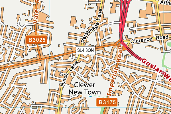 SL4 3QN map - OS VectorMap District (Ordnance Survey) SL4 3QN map - OS VectorMap District (Ordnance Survey)