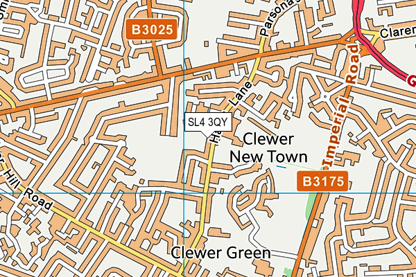 SL4 3QY map - OS VectorMap District (Ordnance Survey) SL4 3QY map - OS VectorMap District (Ordnance Survey)