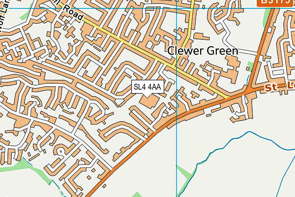 SL4 4AA map - OS VectorMap District (Ordnance Survey) SL4 4AA map - OS VectorMap District (Ordnance Survey)