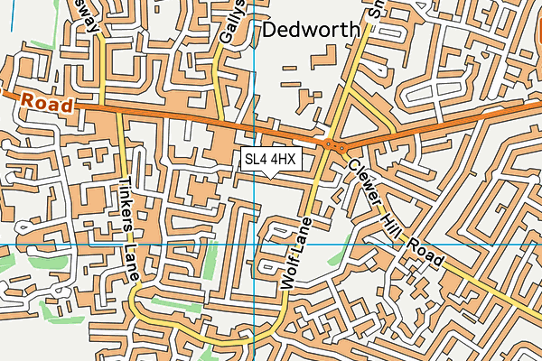 SL4 4HX map - OS VectorMap District (Ordnance Survey) SL4 4HX map - OS VectorMap District (Ordnance Survey)