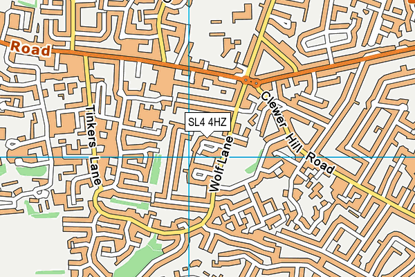 SL4 4HZ map - OS VectorMap District (Ordnance Survey) SL4 4HZ map - OS VectorMap District (Ordnance Survey)