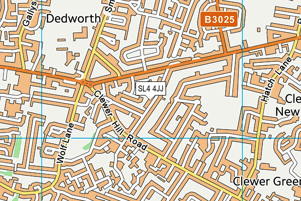 SL4 4JJ map - OS VectorMap District (Ordnance Survey) SL4 4JJ map - OS VectorMap District (Ordnance Survey)