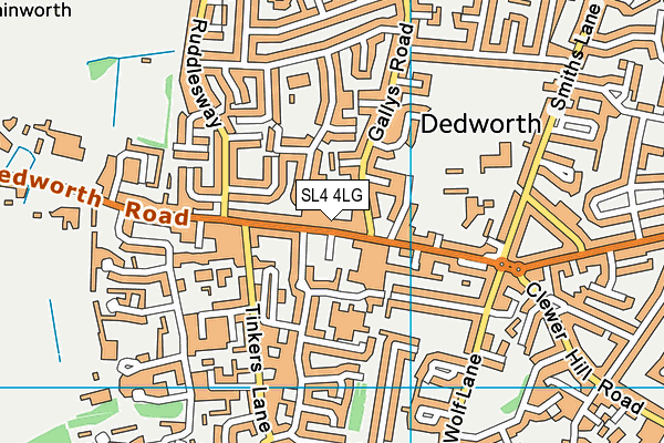 SL4 4LG map - OS VectorMap District (Ordnance Survey) SL4 4LG map - OS VectorMap District (Ordnance Survey)