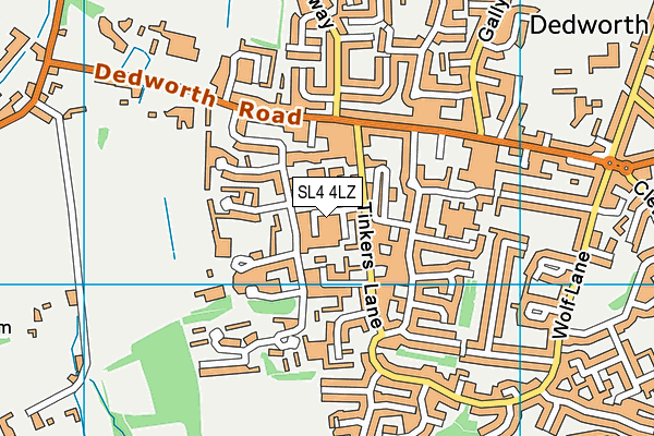 SL4 4LZ map - OS VectorMap District (Ordnance Survey) SL4 4LZ map - OS VectorMap District (Ordnance Survey)