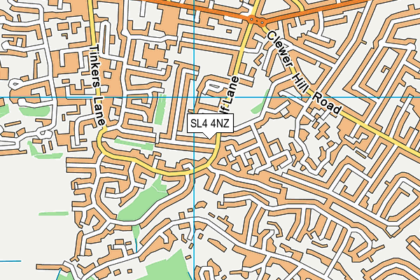 SL4 4NZ map - OS VectorMap District (Ordnance Survey) SL4 4NZ map - OS VectorMap District (Ordnance Survey)