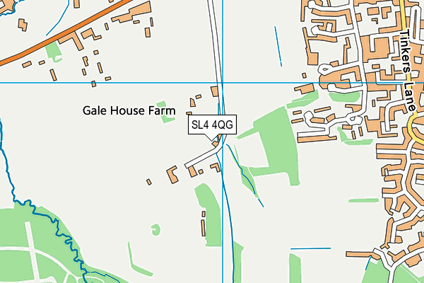 SL4 4QG map - OS VectorMap District (Ordnance Survey) SL4 4QG map - OS VectorMap District (Ordnance Survey)
