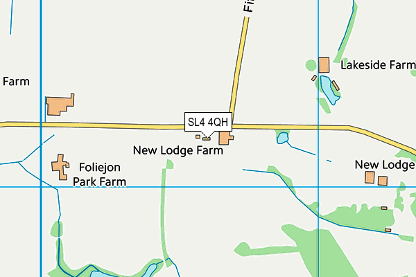 SL4 4QH map - OS VectorMap District (Ordnance Survey) SL4 4QH map - OS VectorMap District (Ordnance Survey)