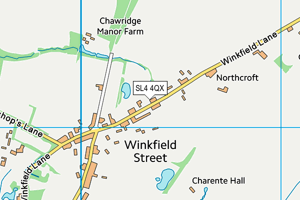 SL4 4QX map - OS VectorMap District (Ordnance Survey)