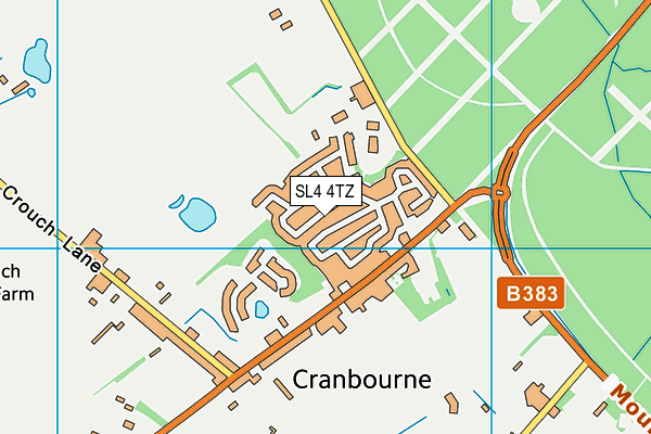 SL4 4TZ map - OS VectorMap District (Ordnance Survey) SL4 4TZ map - OS VectorMap District (Ordnance Survey)