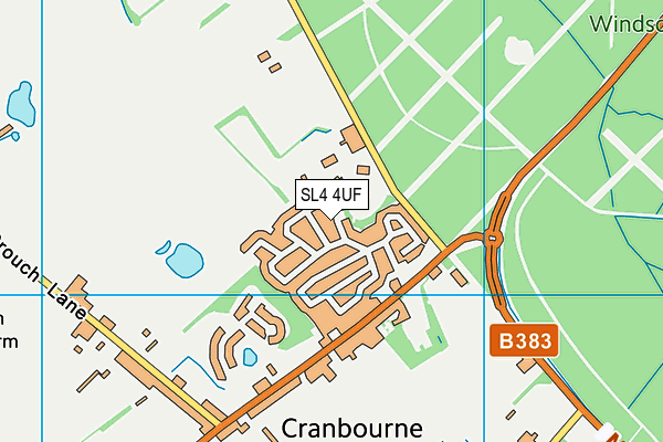 SL4 4UF map - OS VectorMap District (Ordnance Survey) SL4 4UF map - OS VectorMap District (Ordnance Survey)