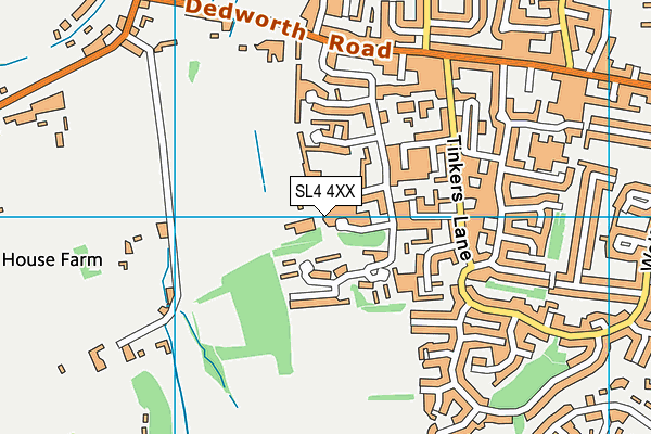 SL4 4XX map - OS VectorMap District (Ordnance Survey) SL4 4XX map - OS VectorMap District (Ordnance Survey)