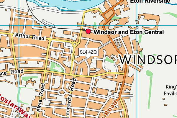 SL4 4ZQ map - OS VectorMap District (Ordnance Survey) SL4 4ZQ map - OS VectorMap District (Ordnance Survey)