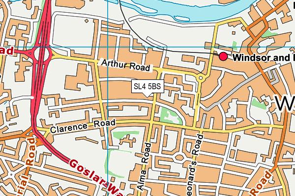 SL4 5BS map - OS VectorMap District (Ordnance Survey) SL4 5BS map - OS VectorMap District (Ordnance Survey)