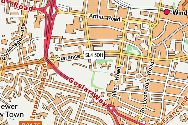 SL4 5DH map - OS VectorMap District (Ordnance Survey) SL4 5DH map - OS VectorMap District (Ordnance Survey)