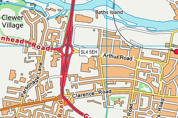 SL4 5EH map - OS VectorMap District (Ordnance Survey) SL4 5EH map - OS VectorMap District (Ordnance Survey)