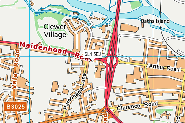 SL4 5EJ map - OS VectorMap District (Ordnance Survey) SL4 5EJ map - OS VectorMap District (Ordnance Survey)
