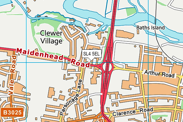 SL4 5EL map - OS VectorMap District (Ordnance Survey) SL4 5EL map - OS VectorMap District (Ordnance Survey)