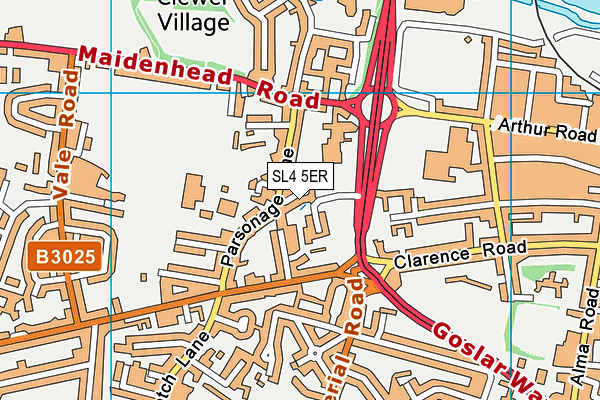 SL4 5ER map - OS VectorMap District (Ordnance Survey)