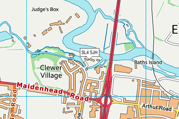 SL4 5JH map - OS VectorMap District (Ordnance Survey) SL4 5JH map - OS VectorMap District (Ordnance Survey)