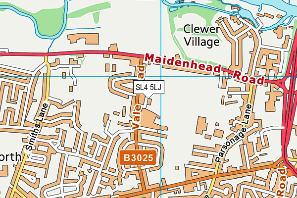 SL4 5LJ map - OS VectorMap District (Ordnance Survey) SL4 5LJ map - OS VectorMap District (Ordnance Survey)