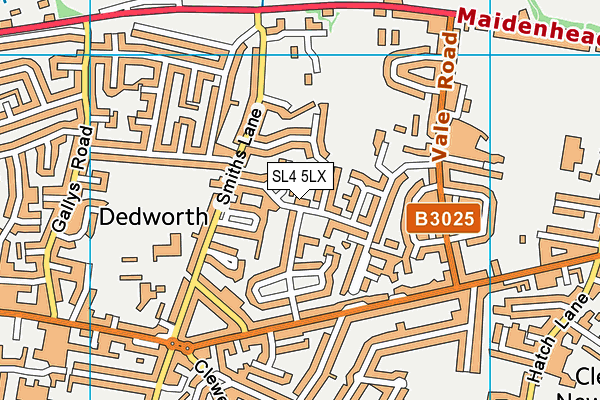 SL4 5LX map - OS VectorMap District (Ordnance Survey) SL4 5LX map - OS VectorMap District (Ordnance Survey)