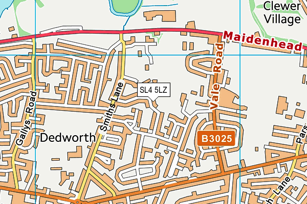 SL4 5LZ map - OS VectorMap District (Ordnance Survey) SL4 5LZ map - OS VectorMap District (Ordnance Survey)