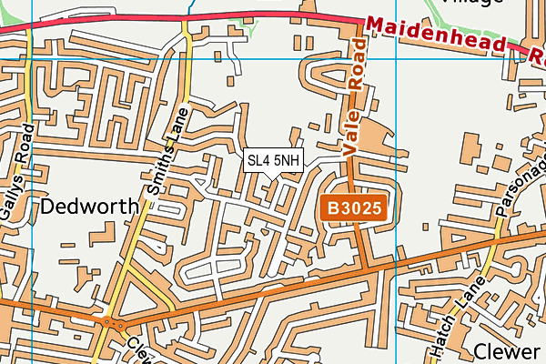SL4 5NH map - OS VectorMap District (Ordnance Survey) SL4 5NH map - OS VectorMap District (Ordnance Survey)