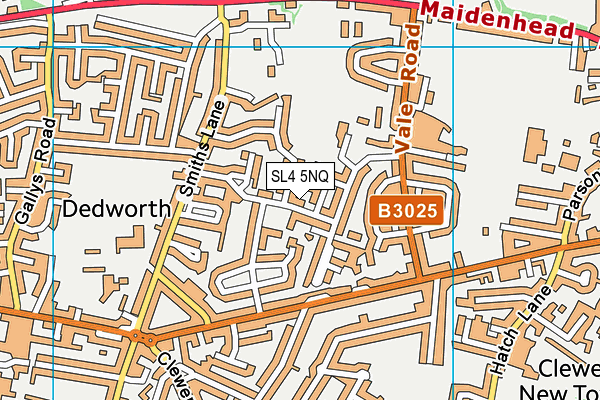 SL4 5NQ map - OS VectorMap District (Ordnance Survey) SL4 5NQ map - OS VectorMap District (Ordnance Survey)