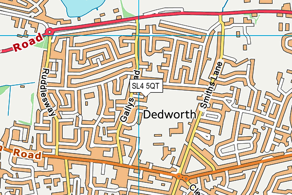 SL4 5QT map - OS VectorMap District (Ordnance Survey) SL4 5QT map - OS VectorMap District (Ordnance Survey)