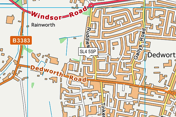 SL4 5SP map - OS VectorMap District (Ordnance Survey) SL4 5SP map - OS VectorMap District (Ordnance Survey)
