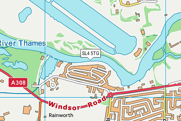 SL4 5TG map - OS VectorMap District (Ordnance Survey) SL4 5TG map - OS VectorMap District (Ordnance Survey)
