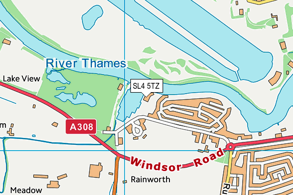 SL4 5TZ map - OS VectorMap District (Ordnance Survey) SL4 5TZ map - OS VectorMap District (Ordnance Survey)