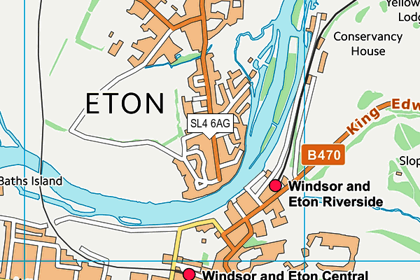 SL4 6AG map - OS VectorMap District (Ordnance Survey) SL4 6AG map - OS VectorMap District (Ordnance Survey)