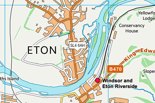 SL4 6AH map - OS VectorMap District (Ordnance Survey)